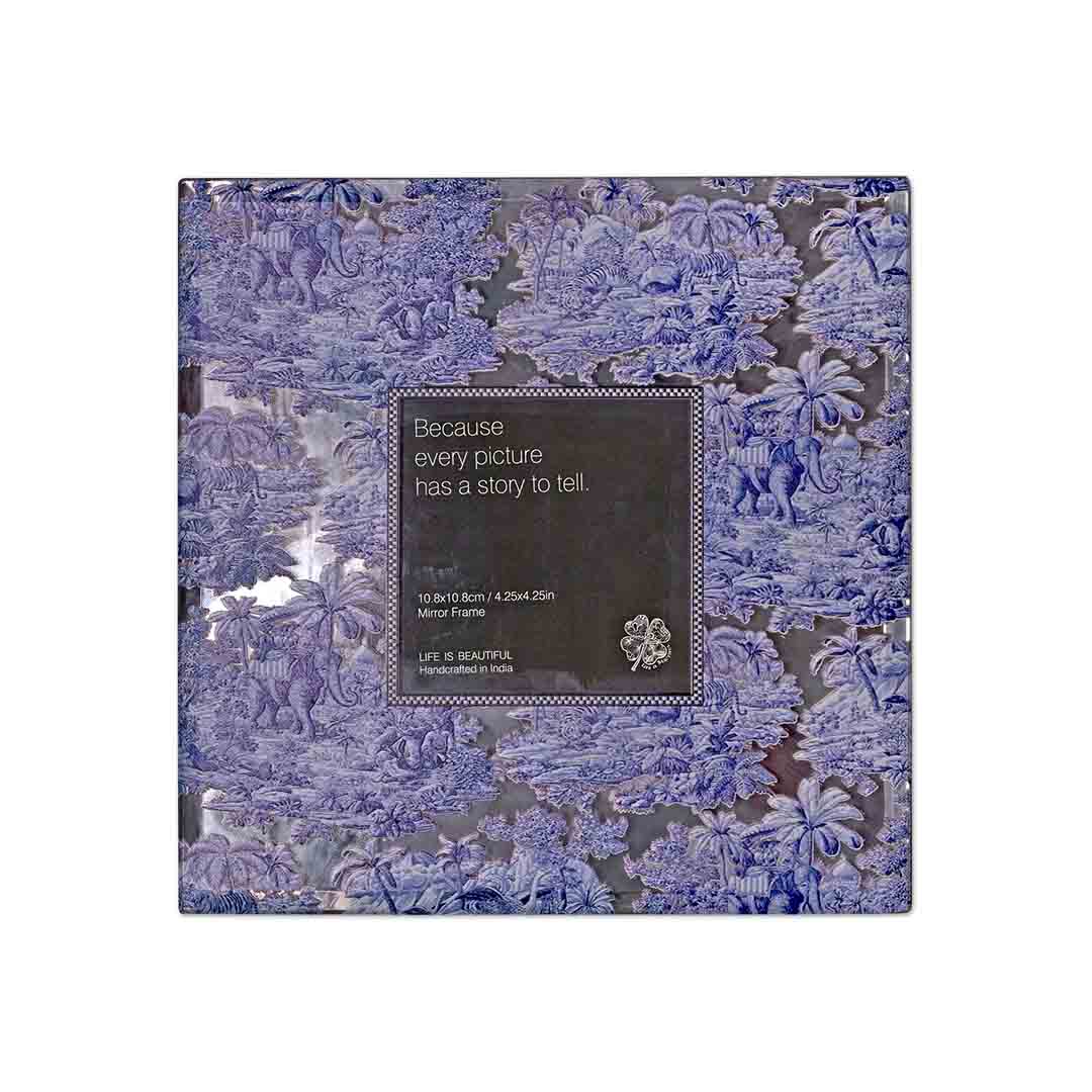 Photo Frame - Blue Elephant Bomman Square