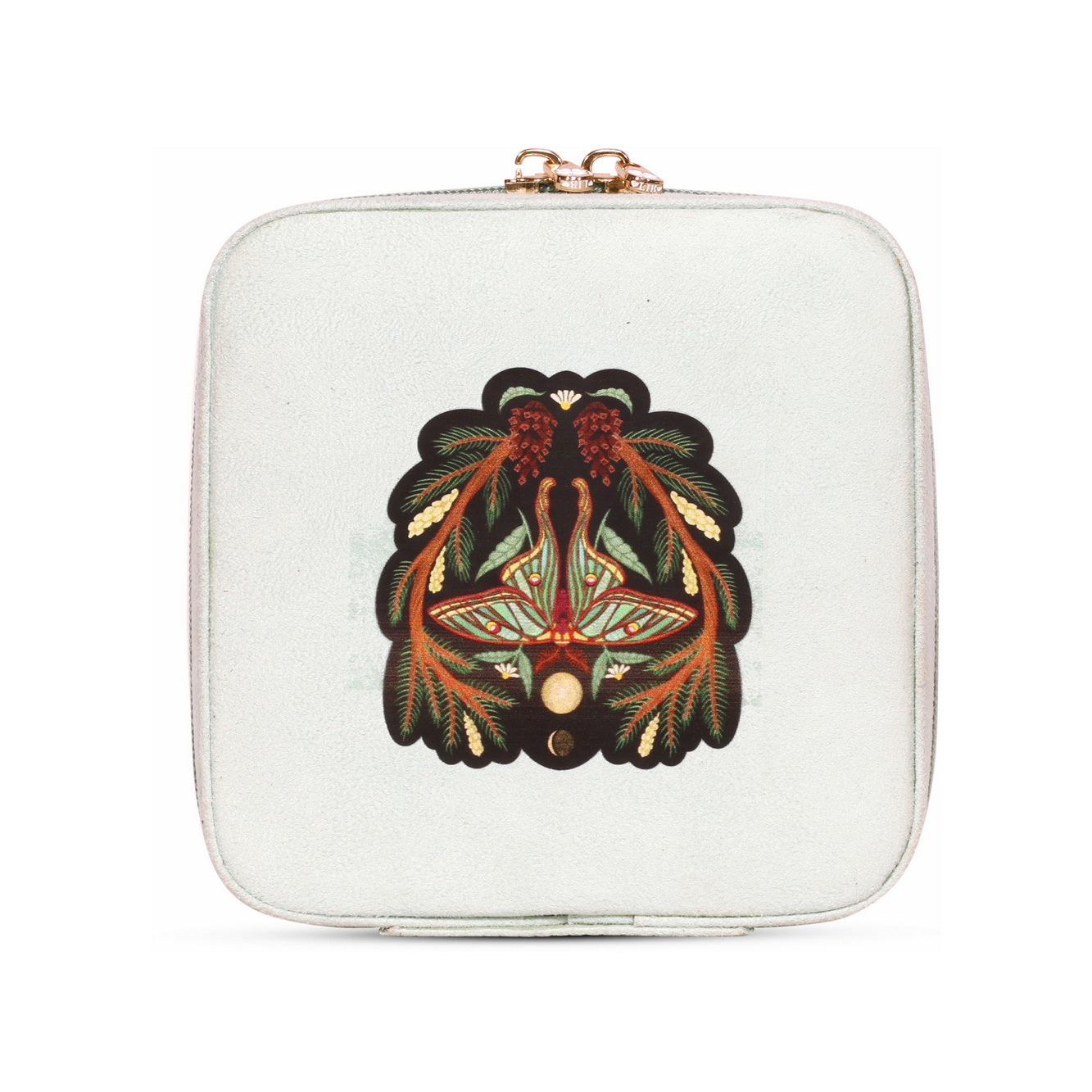 Suede Jwellery Box - Sage Green