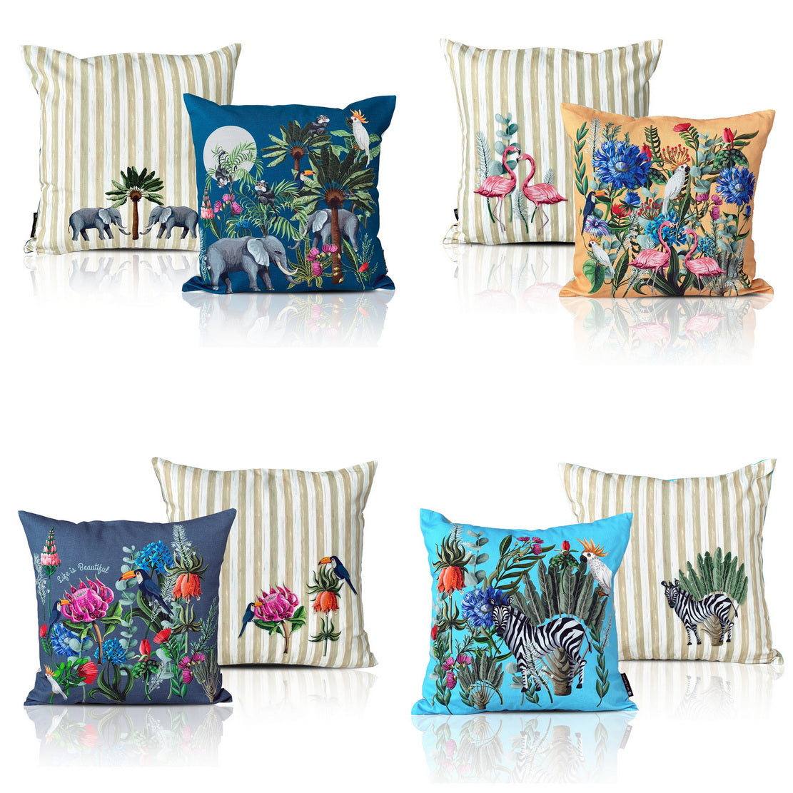Cushion Cover - Jungle Radiant (Set of 4)