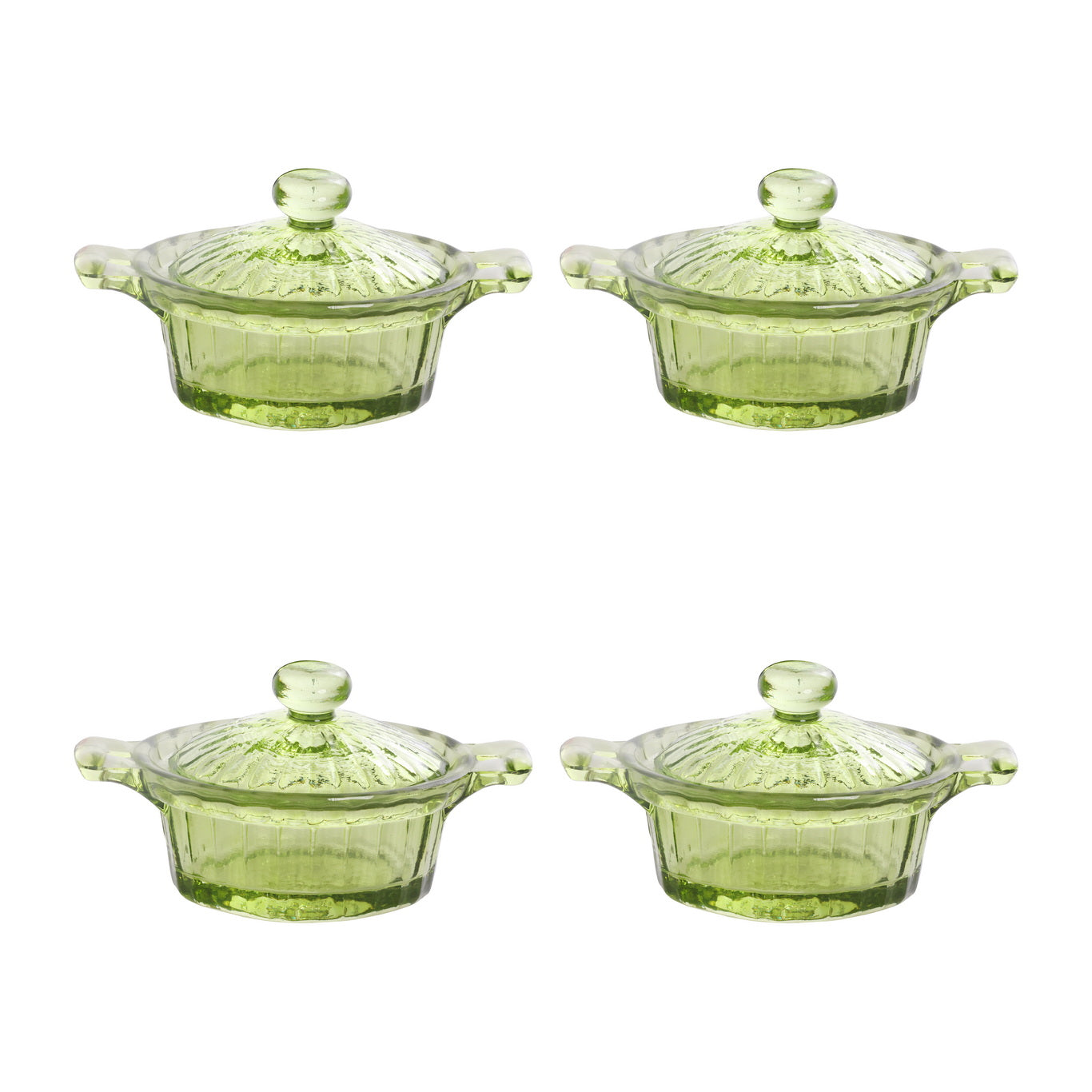 Mini Table Essentials – Dotted Caseroll Olive (Set of 4)