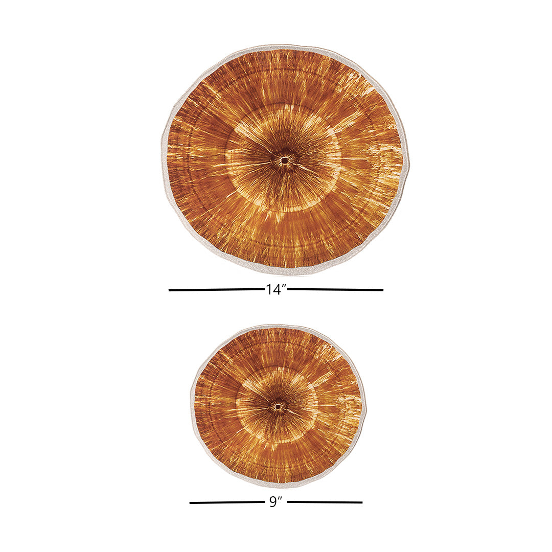 Platters - Psychedelic Colour Slices Ochre