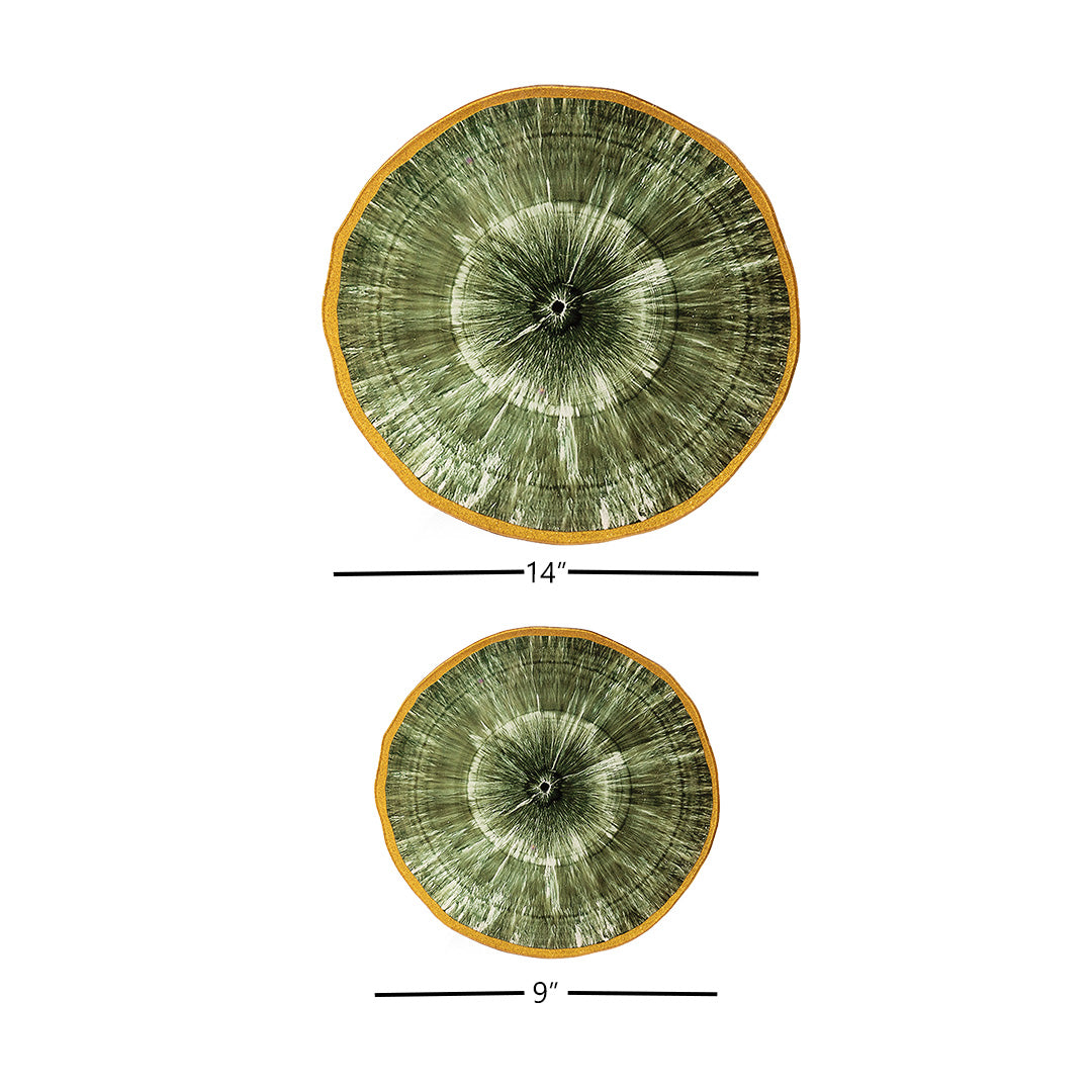 Platters - Psychedelic Colour Slices Deep Green