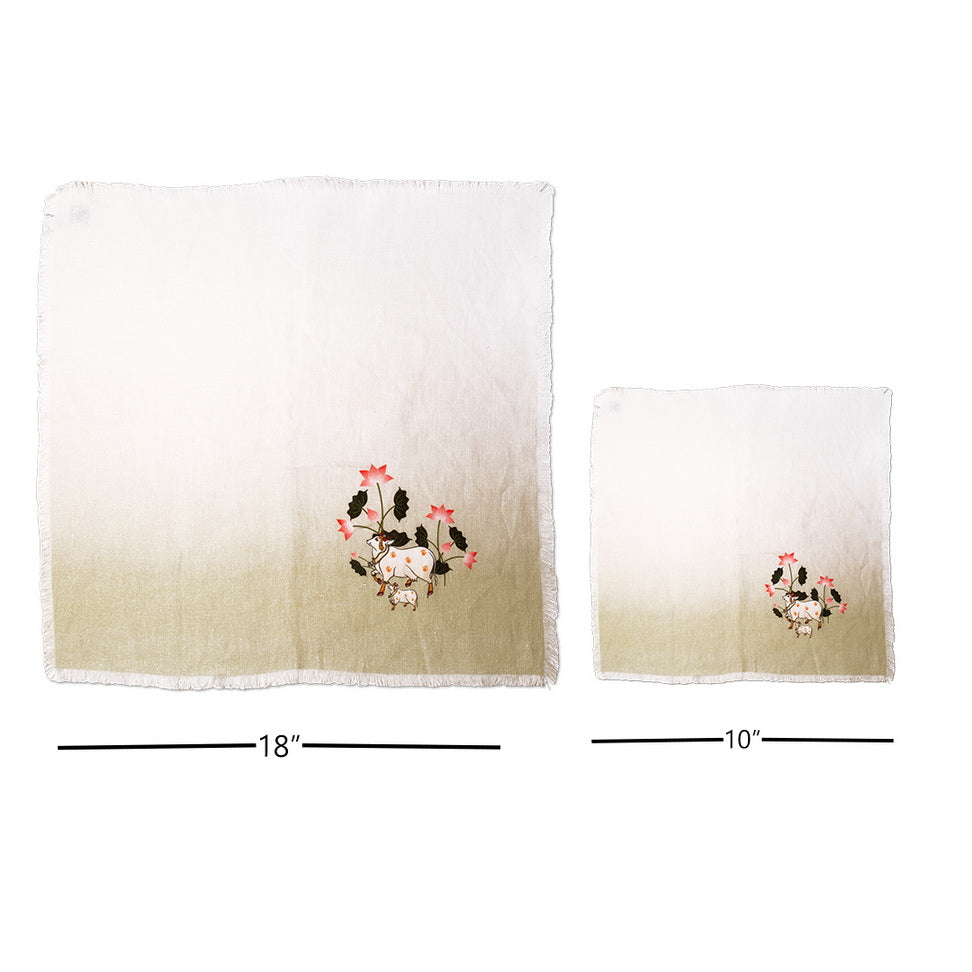 Napkin Sets - India Inspired Nandi Cocktail (Set of 4)