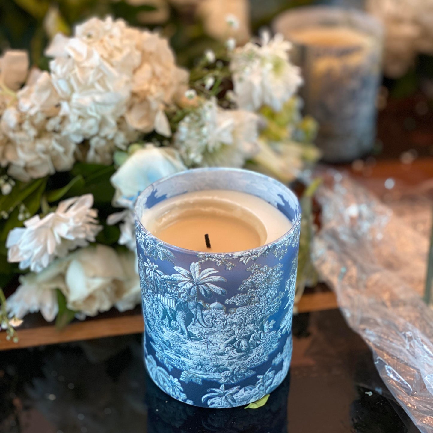 Candles - Blue Elephant Sea (Set of 2)