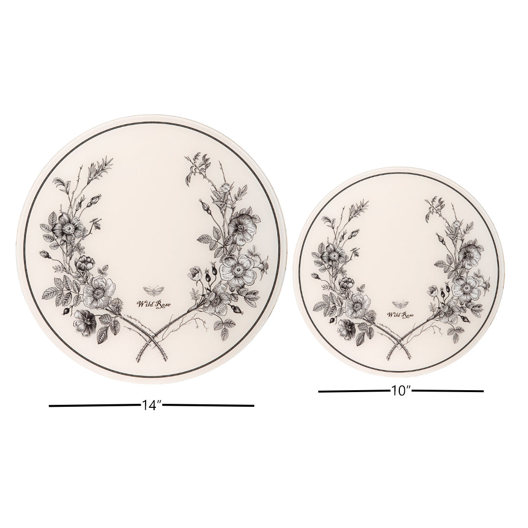 Placemat - Flora & Fauna Round Wild Rose (Set of 4)