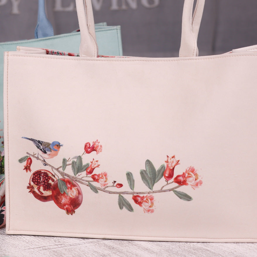 Tote Bag - Pomegranate Suede