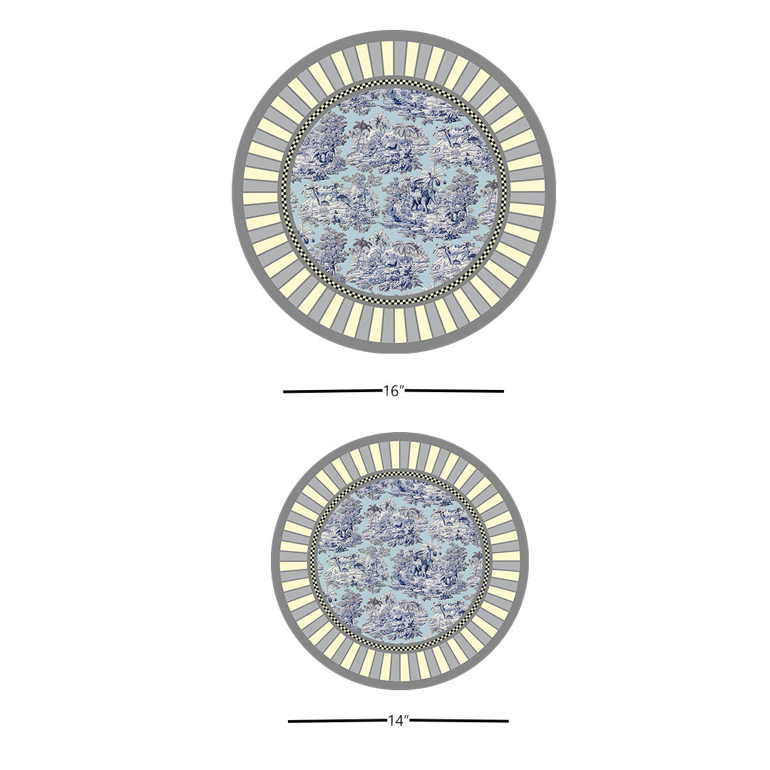 Platters - Blue Elephant Phoeny Ivory
