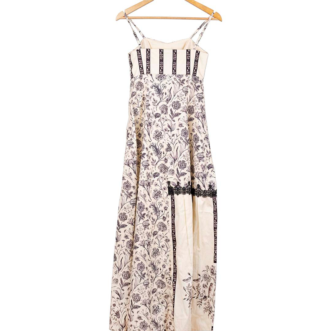Flora & Fauna - Long Dress White