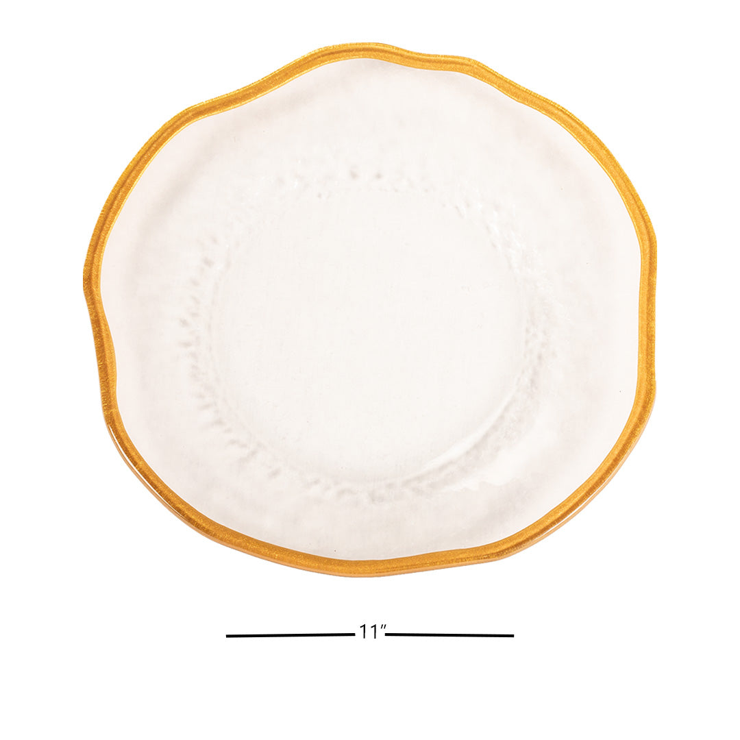 Dinner Plates - Signature Gold Rim (Set of 4)