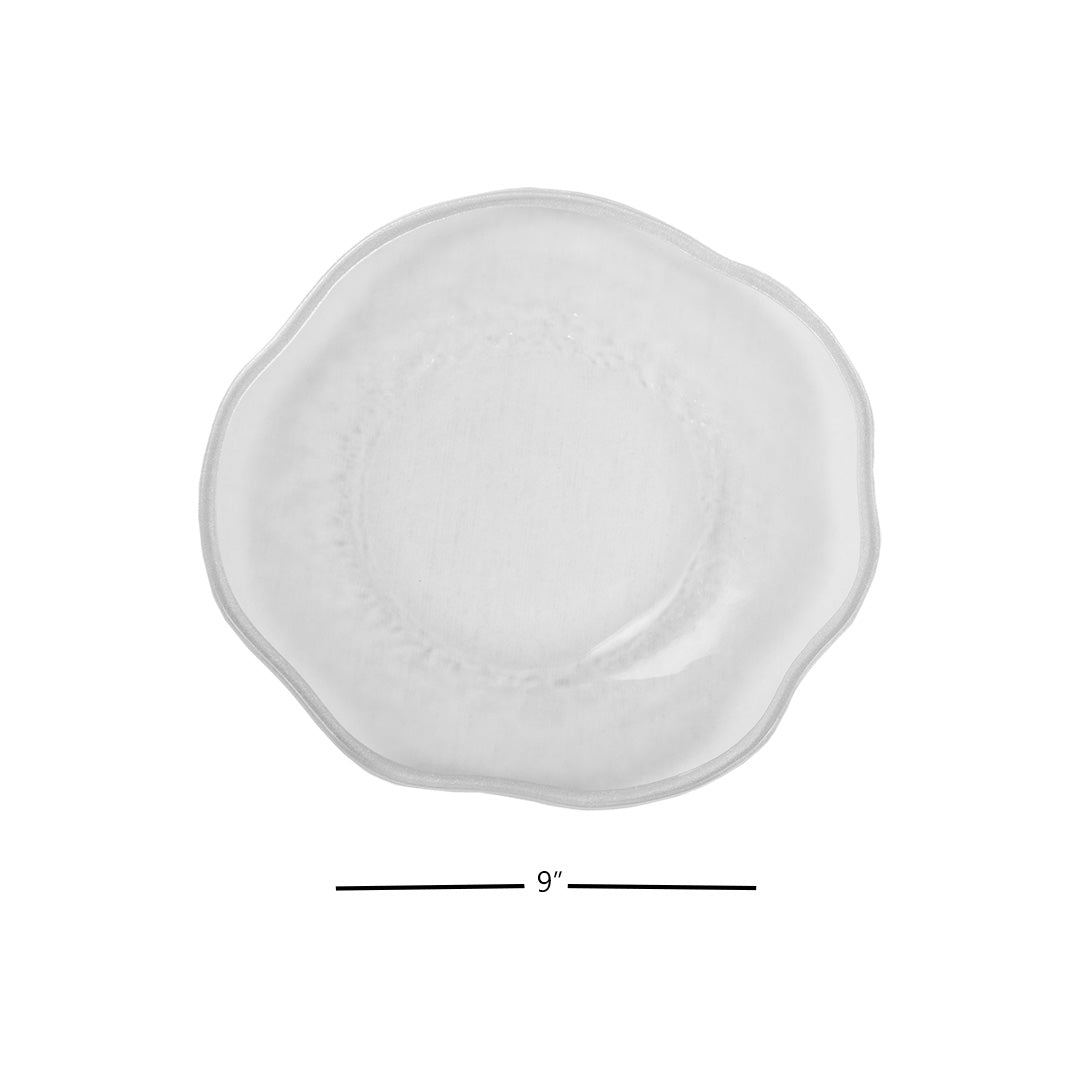 Quarter Plates - Signature Silver Rim (Set of 4)