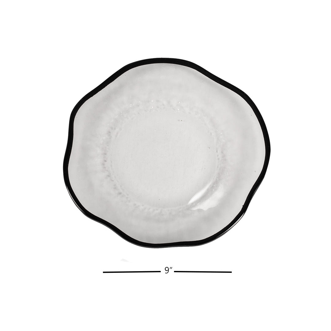 Quarter Plates - Signature Black Rim (Set of 4)
