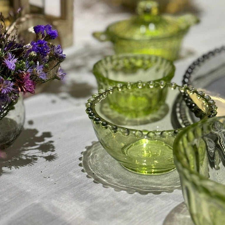 Mini Table Essentials – Dotted Midi Olive (Set of 4)