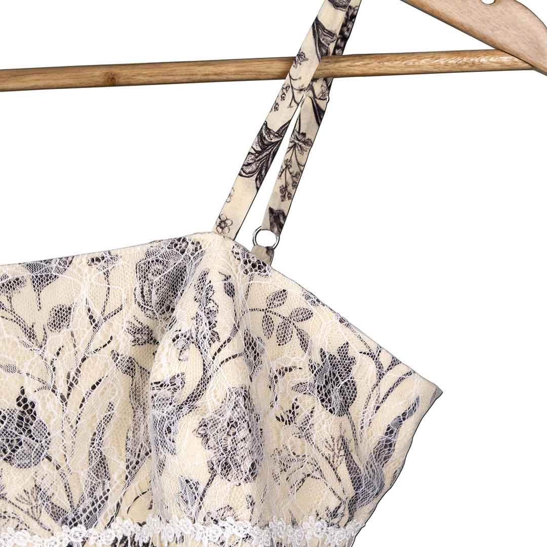 Flora & Fauna - Lace Tube Top