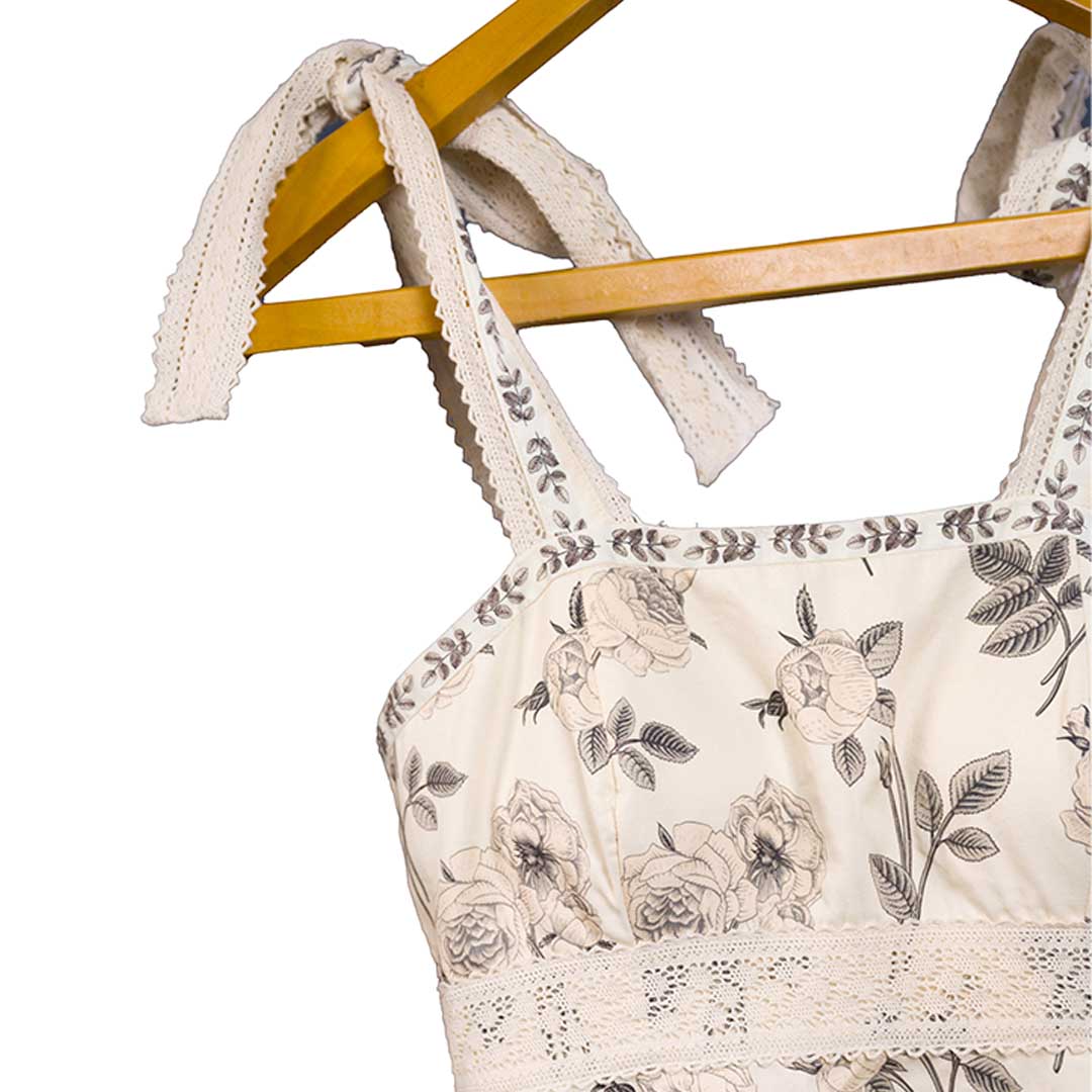 Flora & Fauna - Tie up Dress