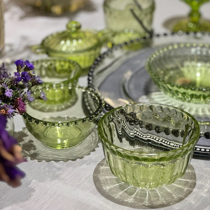 Mini Table Essentials – Dotted Soup Bowl Olive (Set of 4)