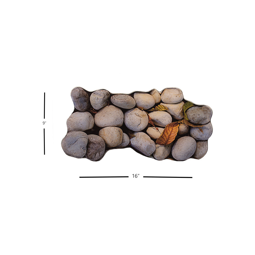 Platter - Classic Glass Mirror Pebble