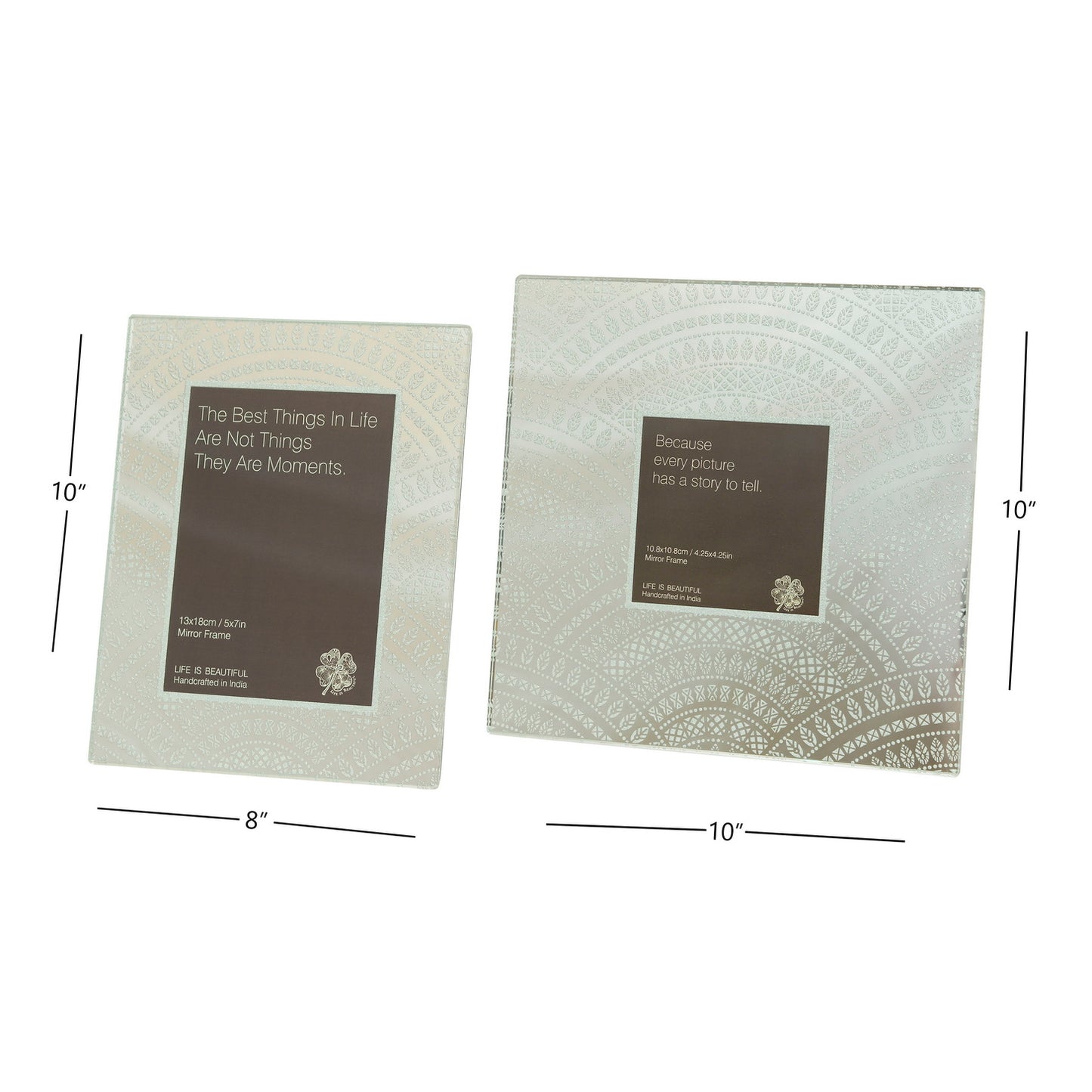 Photo Frame - Paper Doily Moondust Square
