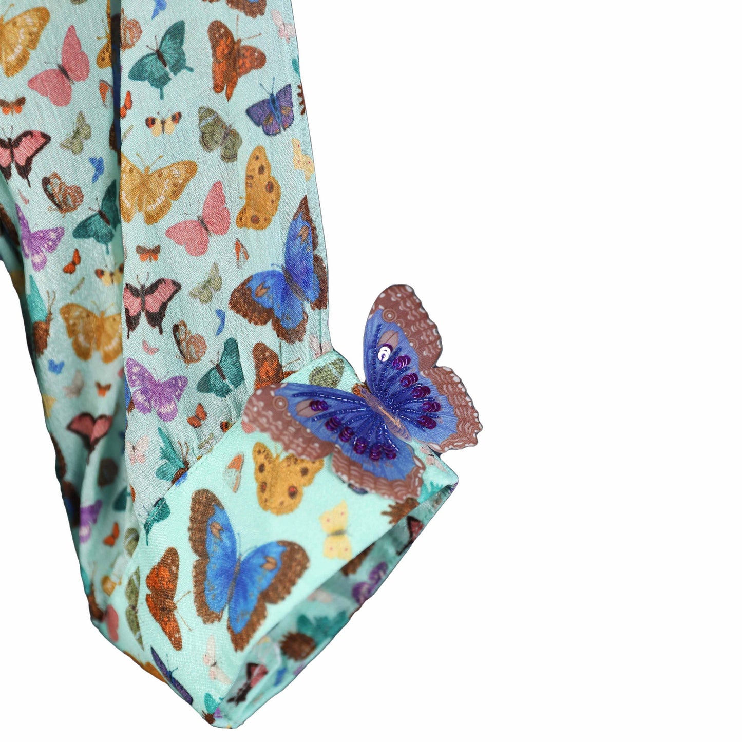 Butterflies & Birds - Garden Kurta Blue Medium