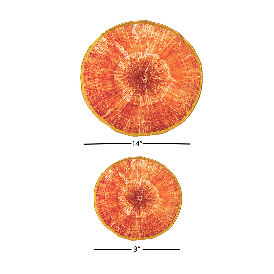 Platters - Psychedelic Colour Slices Orange