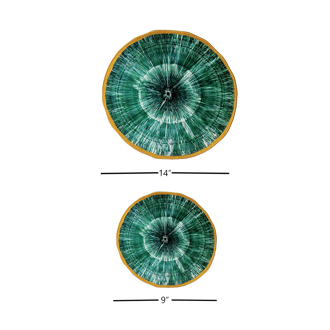 Platters - Psychedelic Colour Slices Green