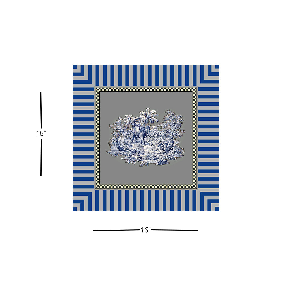 Platters - Blue Elephant Daisy Blue