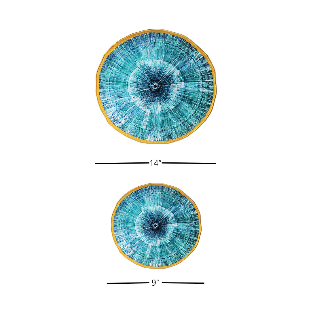 Platters - Psychedelic Colour Slices Turquoise