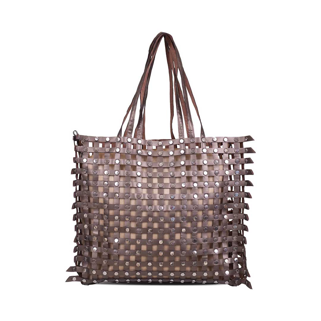 Rivet Reversible - Dark Grey & Tan Large