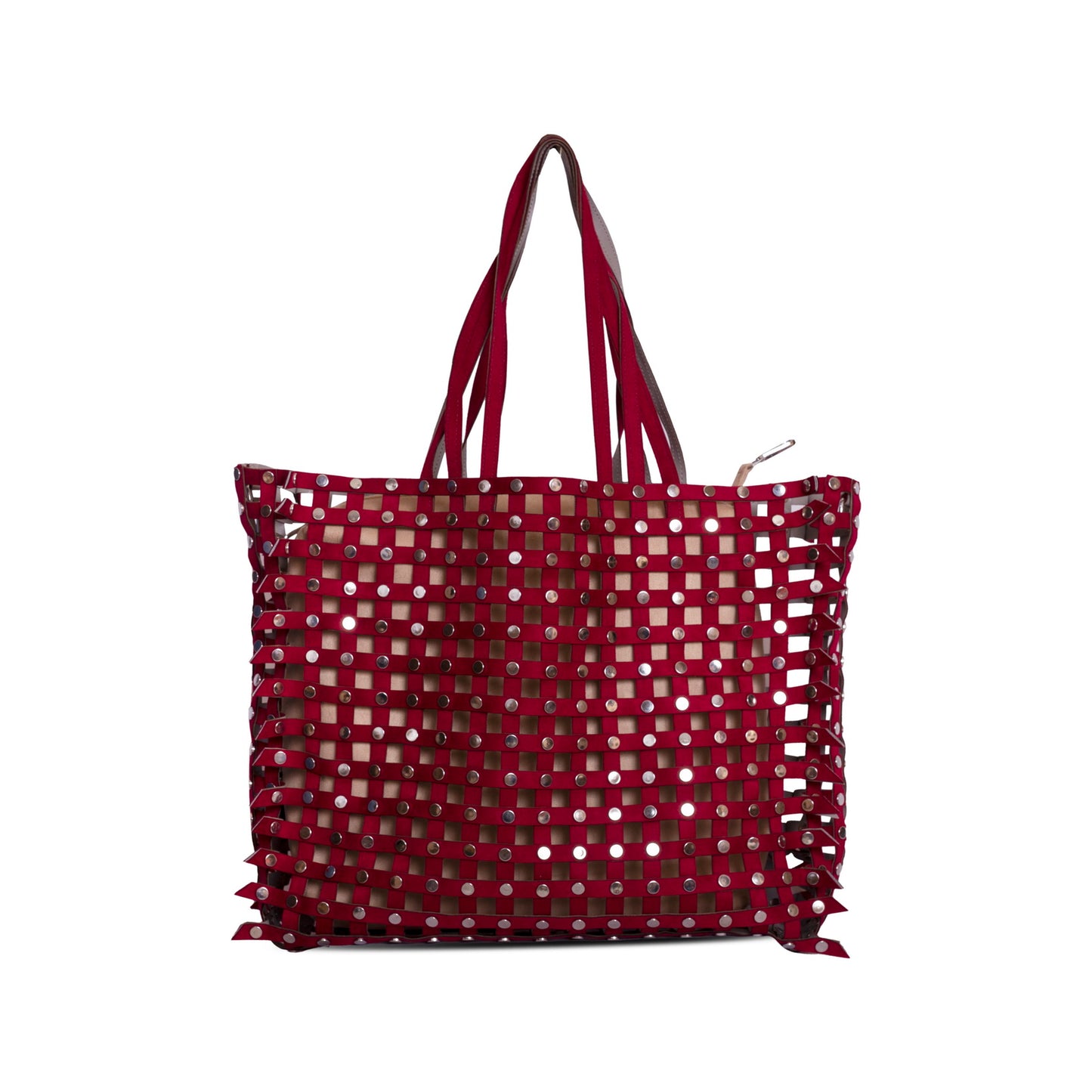 Rivet Reversible - Red & Grey Large