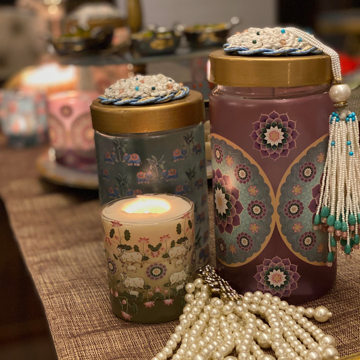 Candles - India Inspired Nandi (Set of 2)