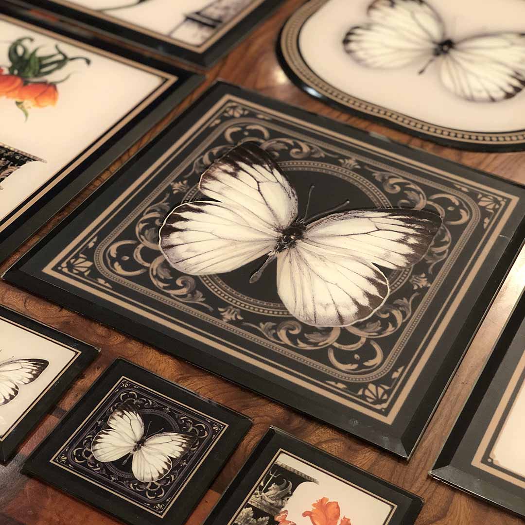 Coasters - Butterflies & Birds Deme (Set of 4)