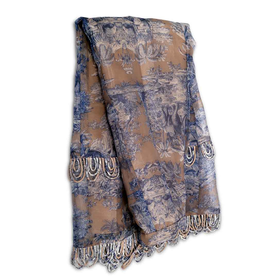 Picnic - Looped Elephant Skirt Beige Small