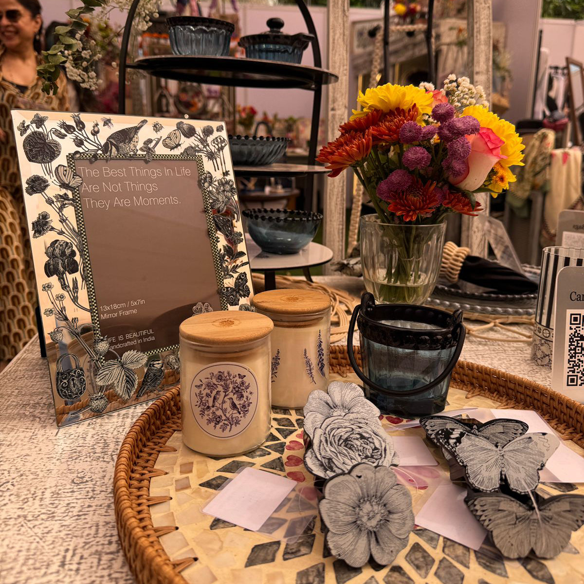 Mini Table Essentials - Dotted Bucket Smoky (Set of 4)