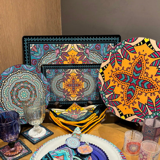 Placemat - Mandala Lina Black (Set of 4)