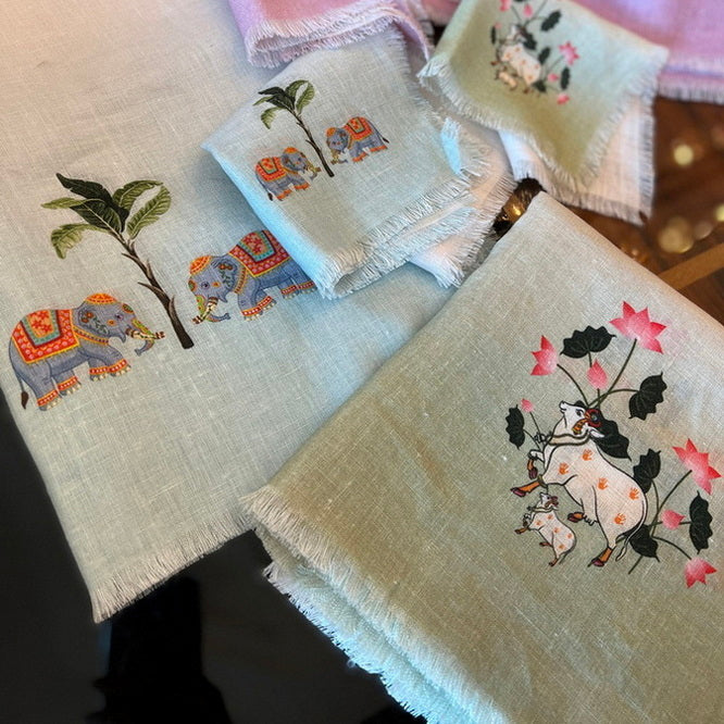 Napkin Sets - India Inspired Elephant Dinner (Set of 4)