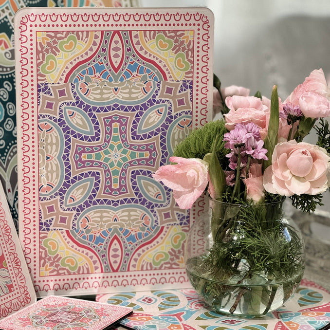Placemat - Mandala Remi Frost (Set of 4)