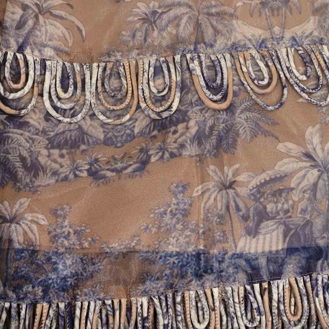 Picnic - Looped Elephant Skirt Beige Small