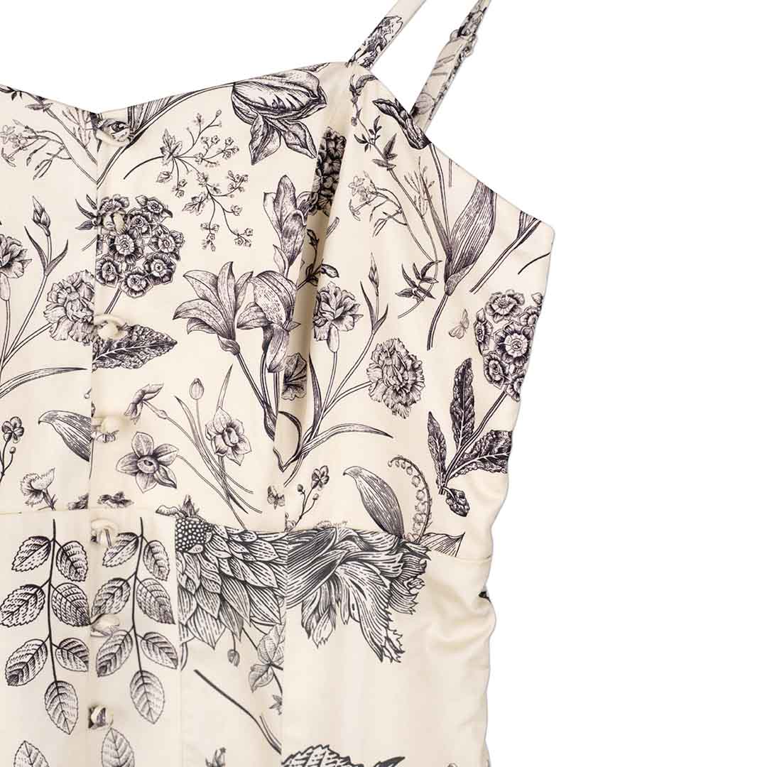 Flora & Fauna - Long Dress White