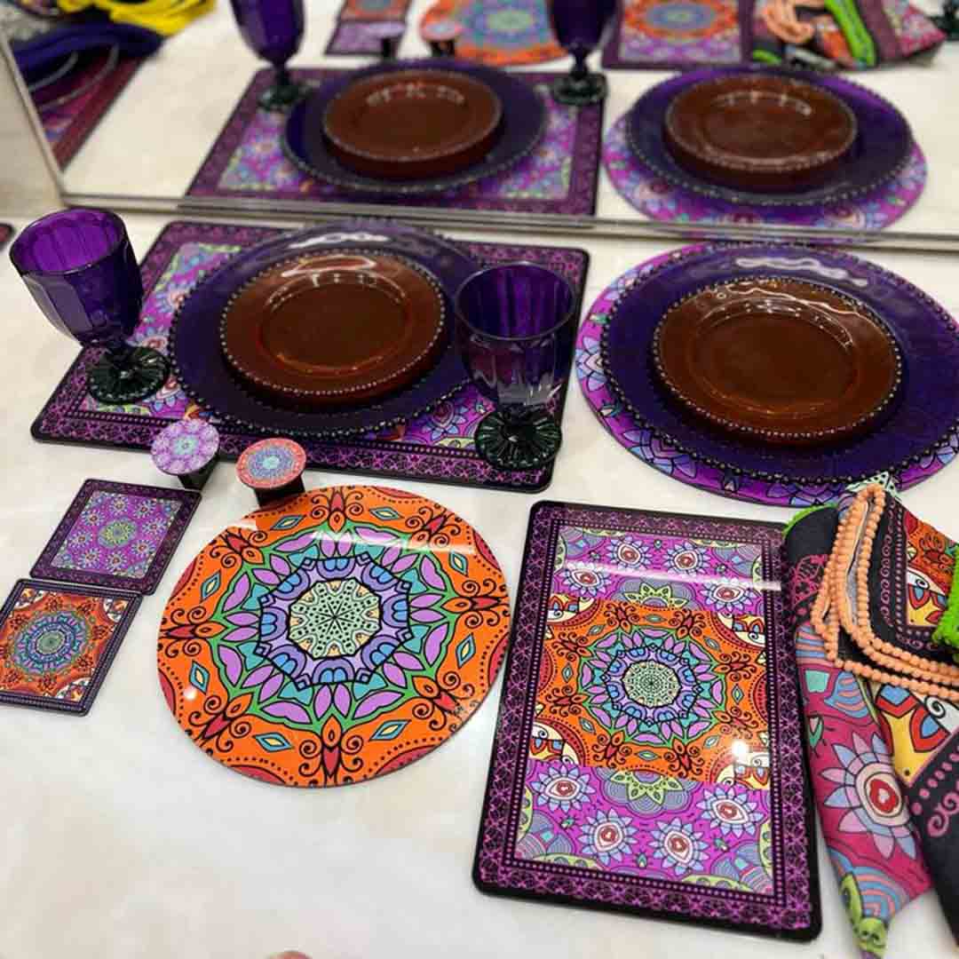 Placemat - Mandala Lena Black (Set of 4)