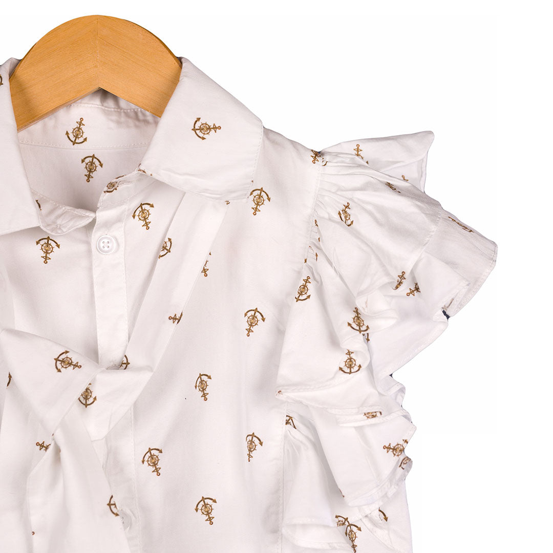 The Explorer - Anchor Frill Top