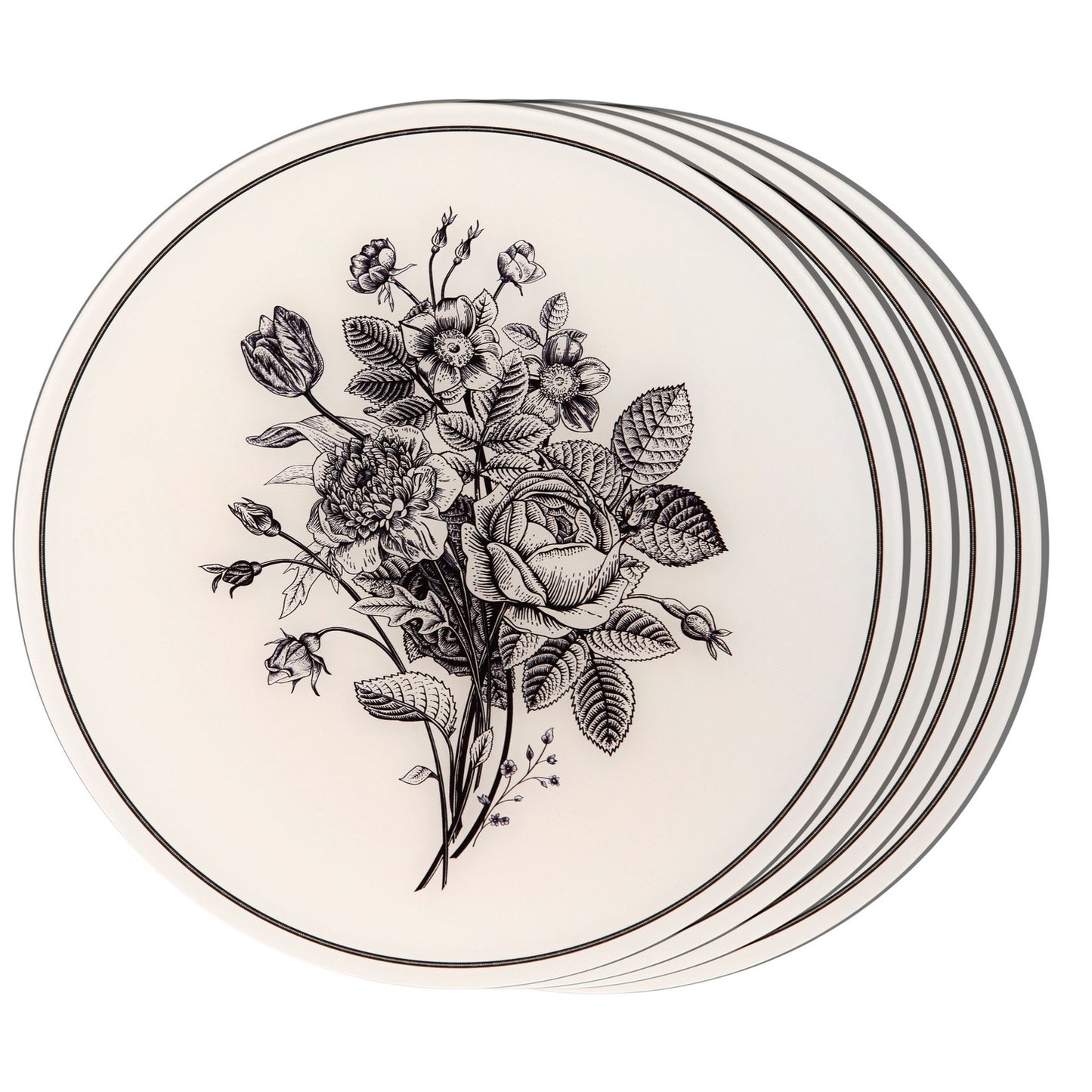 Placemat - Flora & Fauna Round Bouquet (Set of 4)