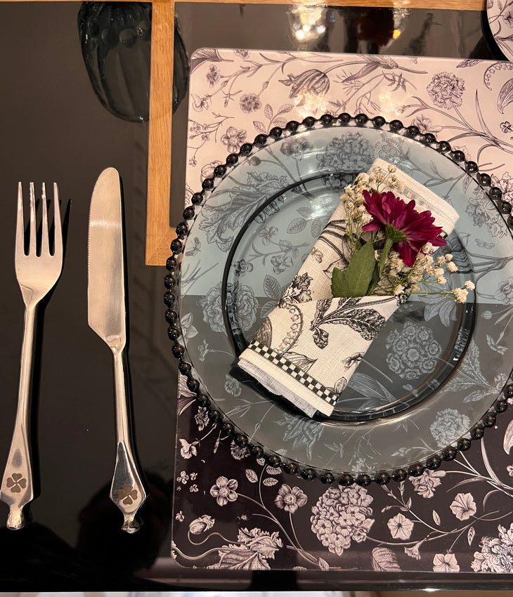 Quarter Plates - Dotted Smoky (Set of 4)