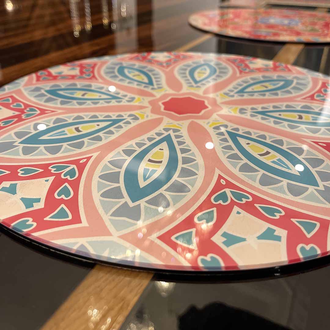 Placemat - Mandala Sarabi Frost (Set of 4)