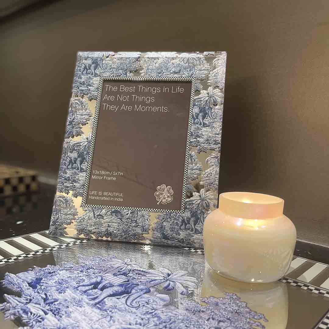 Photo Frame - Blue Elephant Bomman Square