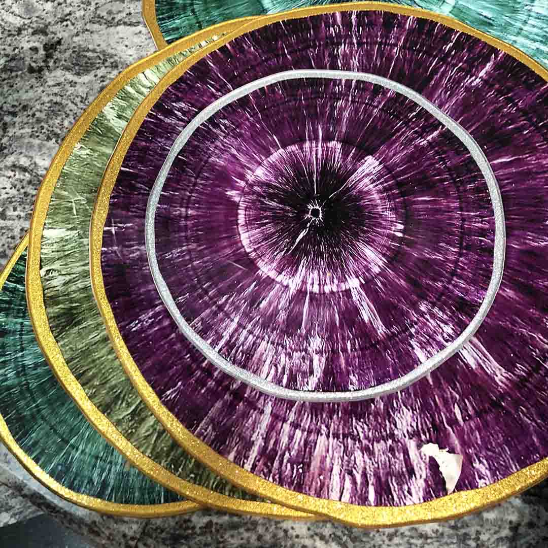 Platters - Psychedelic Colour Slices Voilet