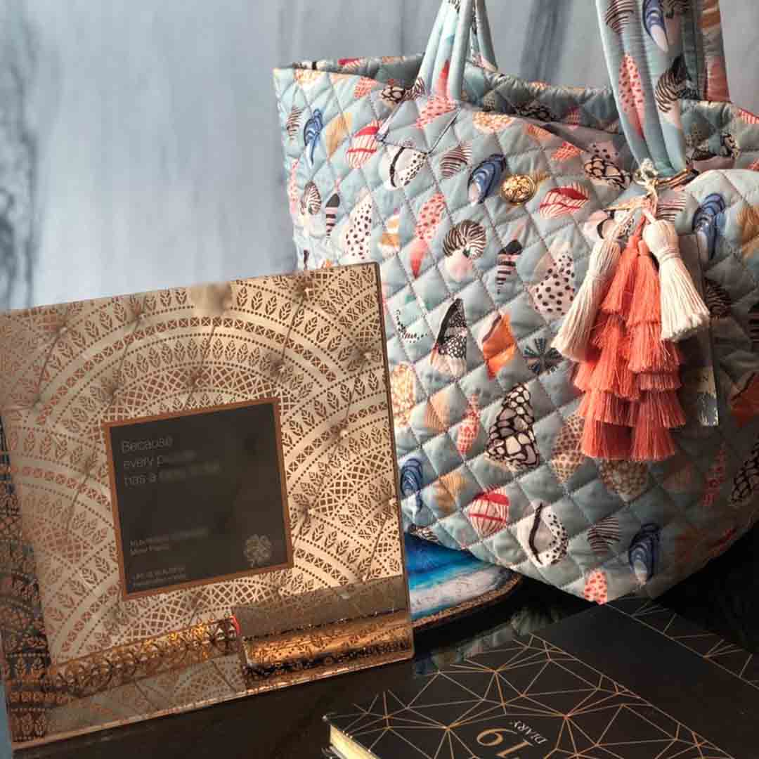 Photo Frame - Paper Doily Moondust Square