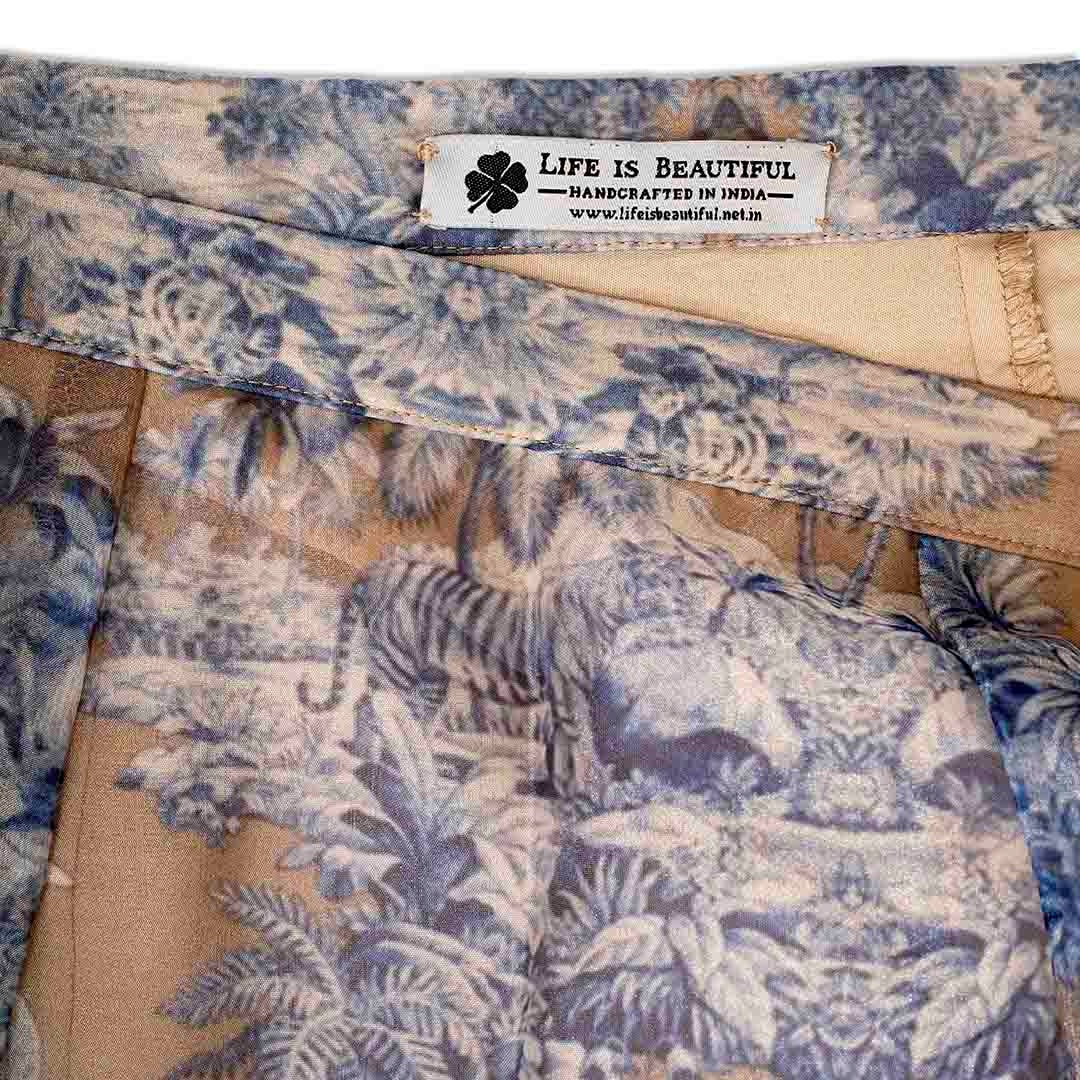 Picnic - Looped Elephant Skirt Beige Small
