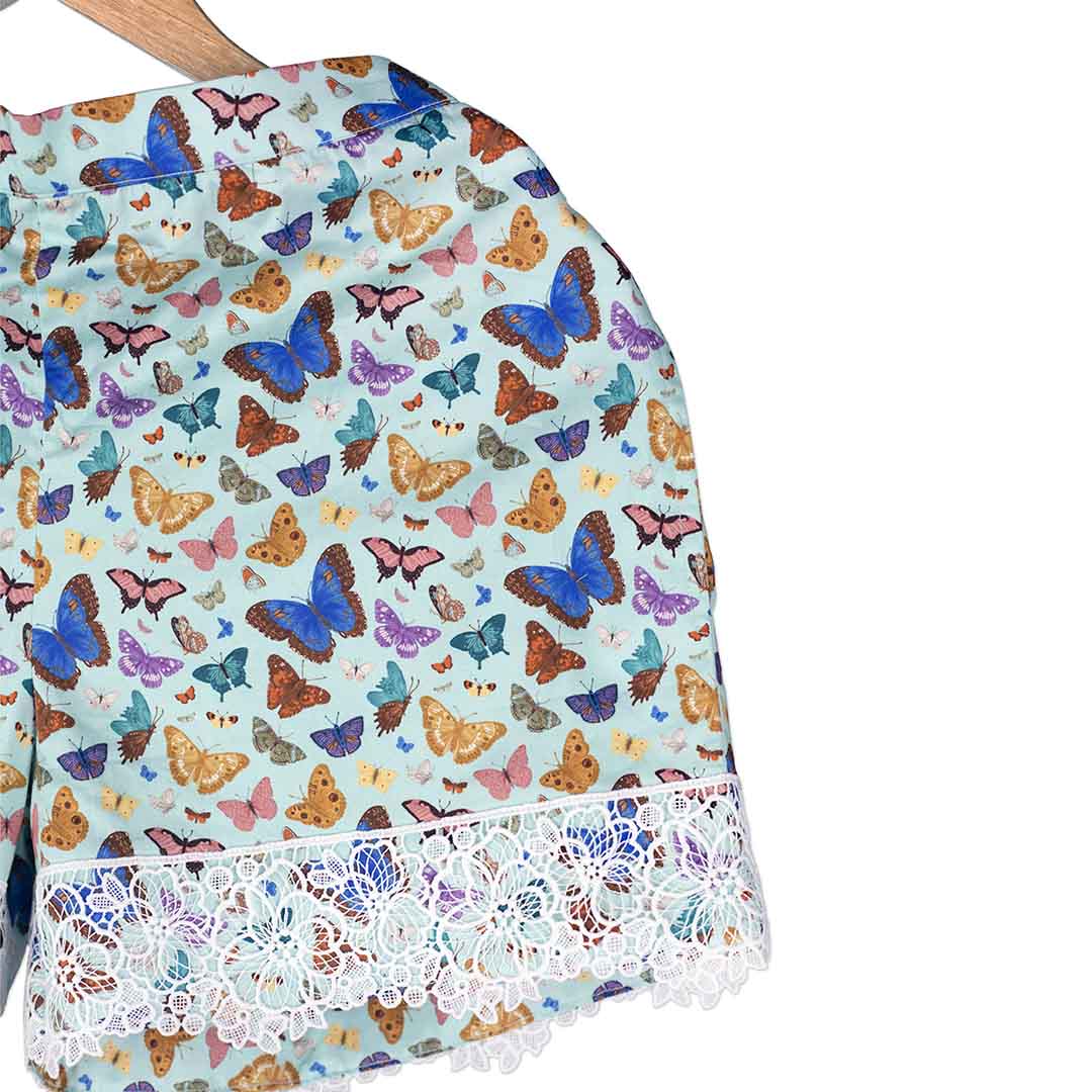 Butterflies & Birds - Garden Shorts & Jacket Set 2 Medium