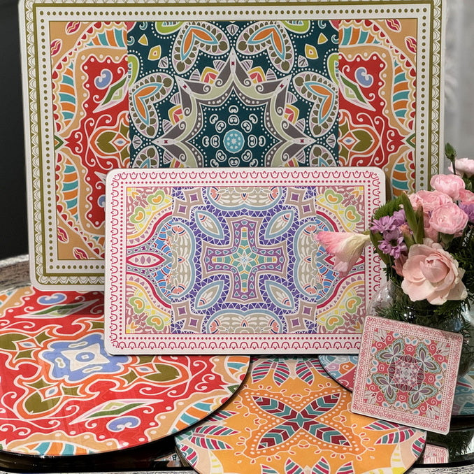 Placemat - Mandala Remi Frost (Set of 4)