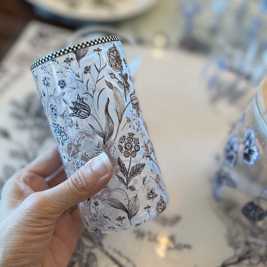 Glasses - Flora & Fauna White (Set of 6)