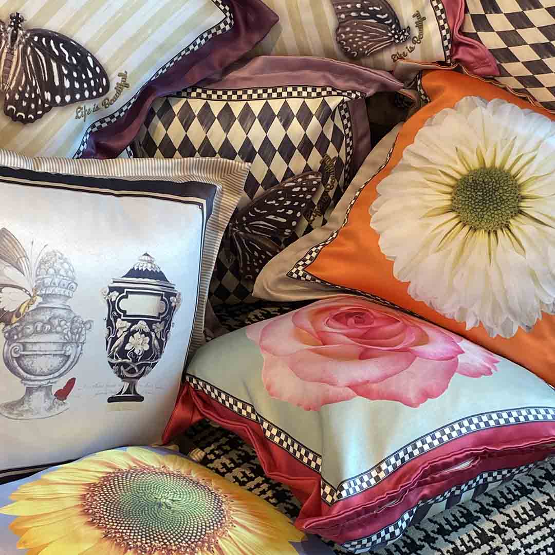 Cushion Cover - BloomTiffany Silk (Set of 4)